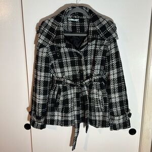 Maurice’s Black & White Peacoat